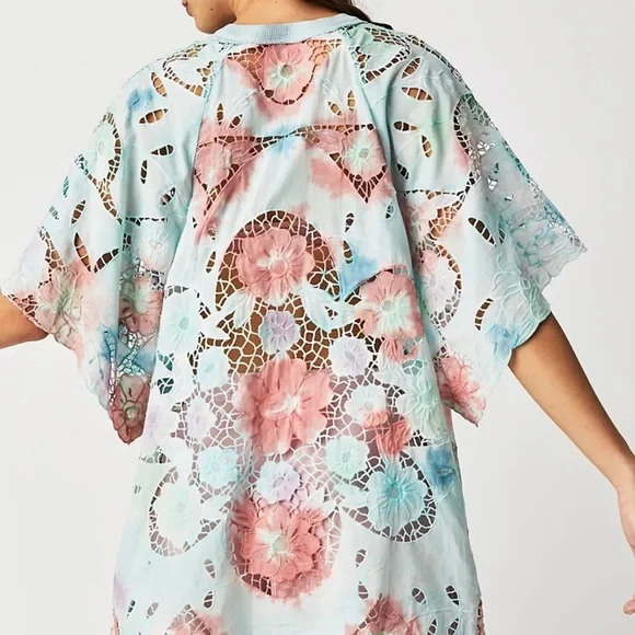 Free People Sunrise Lace Top - Picture 2 of 11